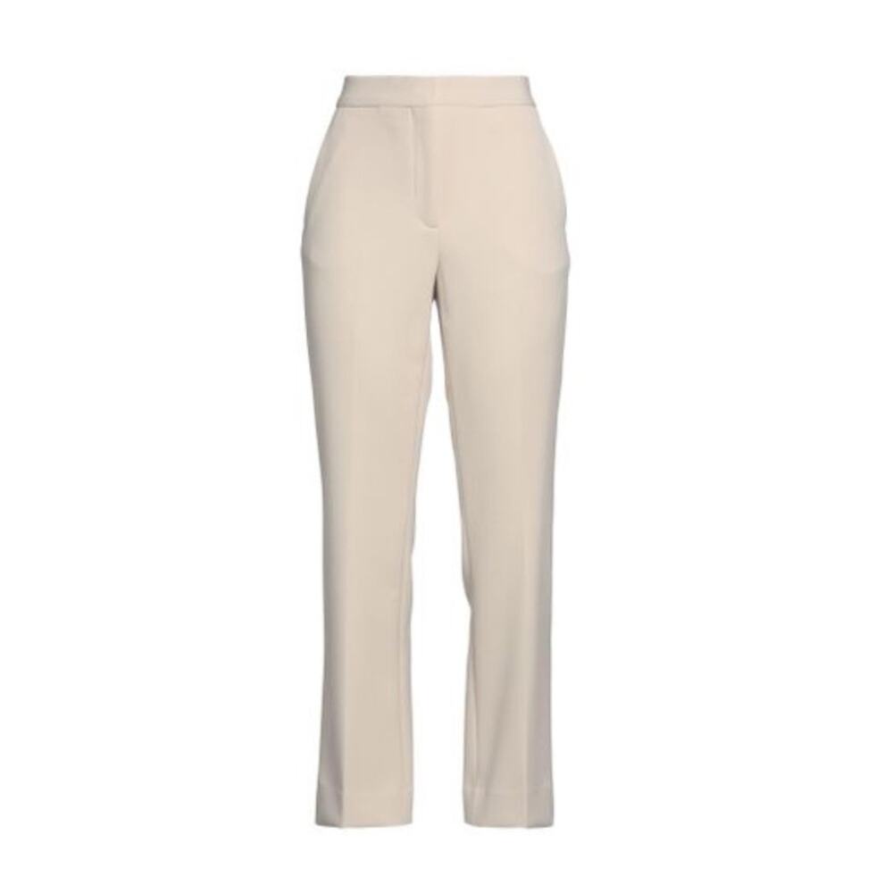 St. John Womens 0 Cream Straight Leg Trouser Pants NEW